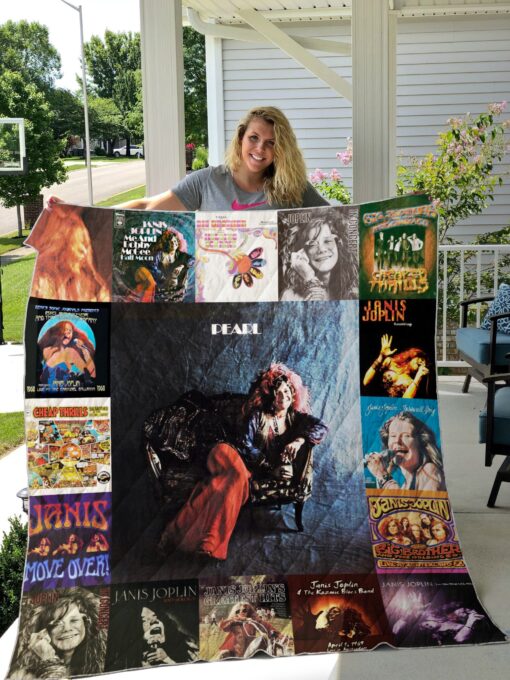 Buy Janis Joplin Albums Quilt Blanket & Quilt Bedding Set For Fans Ver 17