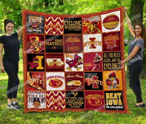 Buy Iowa State Cyclones Quilt Blanket & Quilt Bedding Set - Meteew