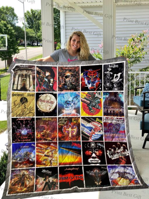 Buy Judas Priest Albums Cover Poster Quilt Blanket & Quilt Bedding Set Ver 4