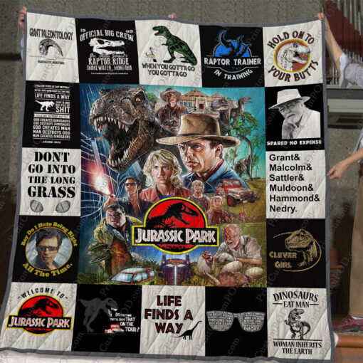 Buy Jurassic Park T-Shirt Quilt Blanket & Quilt Bedding Set