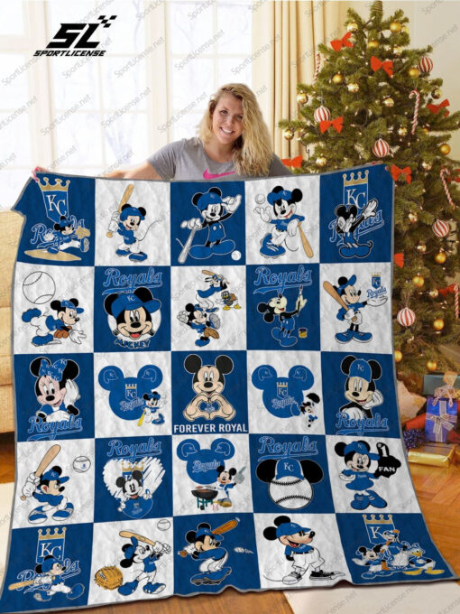 Buy Kansas City Royals Disney Quilt Blanket & Quilt Bedding Set