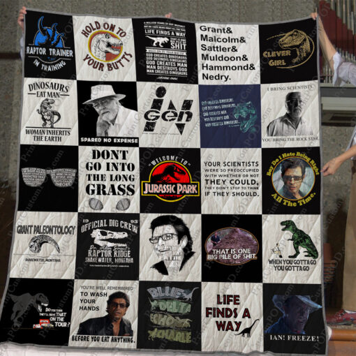 Buy Jurassic Park T-Shirt Quilt Blanket & Quilt Bedding Set For Fans