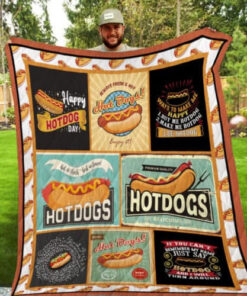 Buy Just Say Hot Dog And I Will Turn Around Quilt Blanket & Quilt Bedding Set Great Customized Gifts For Birthday Christmas Thanksgiving Perfect Gifts For Hot Dog Lover