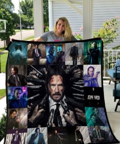 Buy John Wick Poster Quilt Blanket & Quilt Bedding Set Great Customized Blanket Gifts For Birthday Christmas Thanksgiving