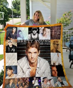 Buy Kane Brown And Brett Young Custom Quilt Blanket & Quilt Bedding Set 01