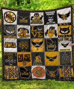 Buy Kennesaw State Owls Quilt Blanket & Quilt Bedding Set