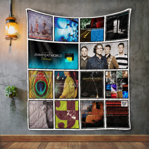 Buy Jimmy Eat World Album Covers Quilt Blanket & Quilt Bedding Set