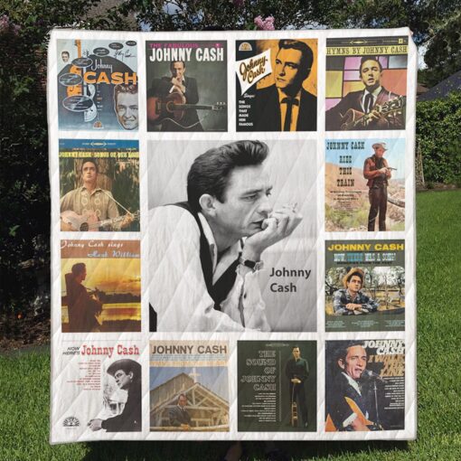 Buy Johnny Cash Quilt Blanket & Quilt Bedding Set - Meteew