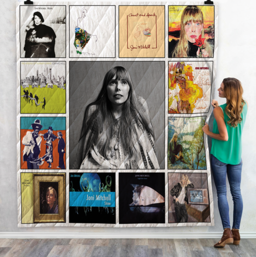 Buy Joni Mitchell Albums Quilt Blanket & Quilt Bedding Set 02