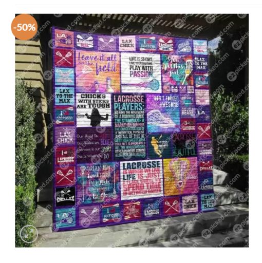 Buy Lacrosse Chicks With Sticks Are Tough Quilt Blanket & Quilt Bedding Set Great Customized Gifts For Birthday Christmas Thanksgiving Perfect Gifts For Lacrosse Lover