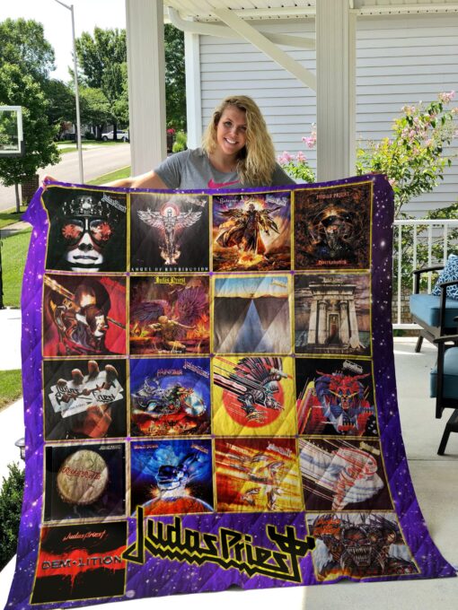 Buy Judas Priest Lp Albums Quilt Blanket & Quilt Bedding Set