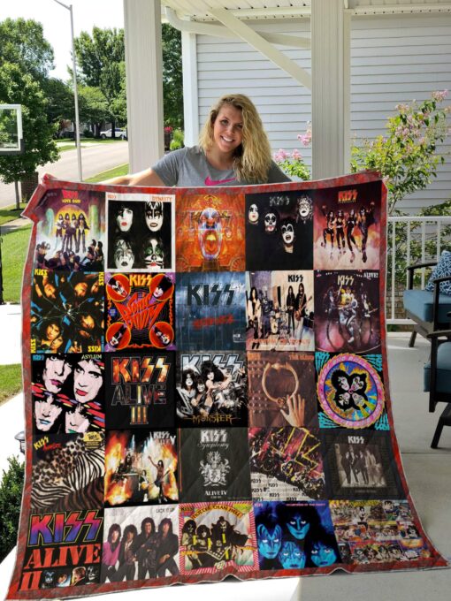 Buy Kiss Albums Cover Poster Quilt Blanket & Quilt Bedding Set Ver 2