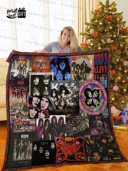 Buy Kiss Cover Poster Quilt Blanket & Quilt Bedding Set Ver 5