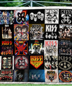 Buy Kiss T-Shirt Quilt Blanket & Quilt Bedding Set For Fans