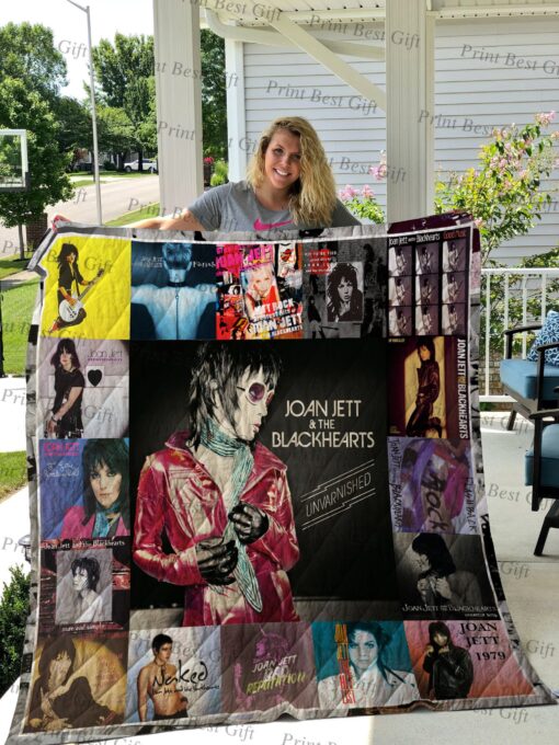 Buy Joan Jett Albums Cover Poster Quilt Blanket & Quilt Bedding Set Ver 2