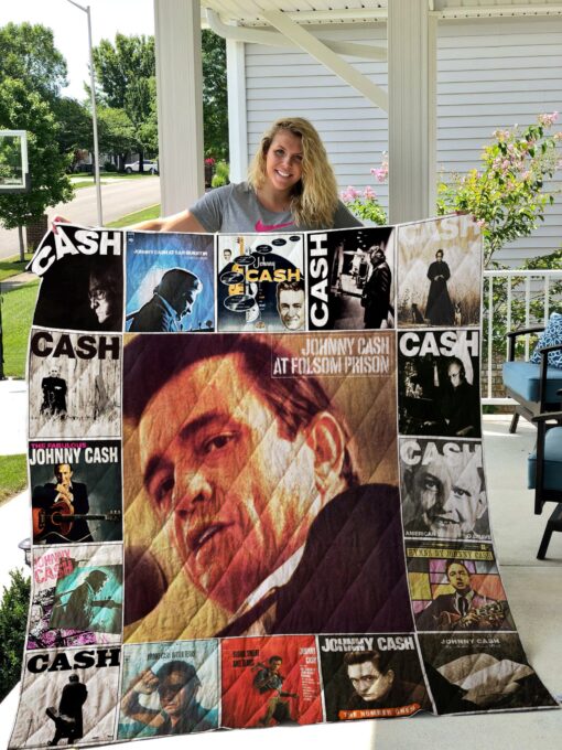 Buy Johnny Cash Quilt Blanket & Quilt Bedding Set 0882