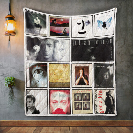 Buy Julian Lennon Album Covers Quilt Blanket & Quilt Bedding Set