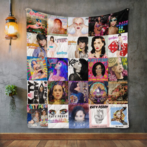 Buy Katy Perry Album Covers Quilt Blanket & Quilt Bedding Set