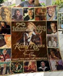 Buy Kenny Rogers 1938-2020 Memory Gifts For Fans Quilt Blanket & Quilt Bedding Set