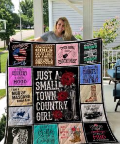 Buy Just A Small Town Country Girls Quilt Blanket & Quilt Bedding Set Great Customized Blanket Gifts For Birthday Christmas Thanksgiving