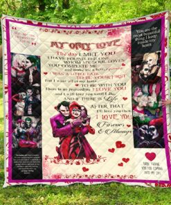 Buy Joker And Harley Quinn Love Quilt Blanket & Quilt Bedding Set