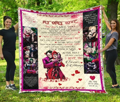 Buy Joker And Harley Quinn Love Quilt Blanket & Quilt Bedding Set