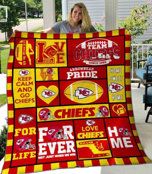 Buy Kansas City Chiefs Quilt Blanket & Quilt Bedding Set 02