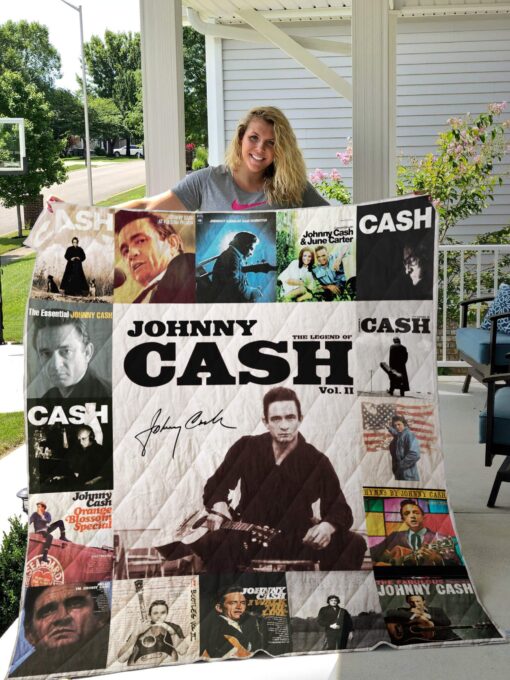 Buy Johnny Cash Quilt Blanket & Quilt Bedding Set For Fans Ver 17-2