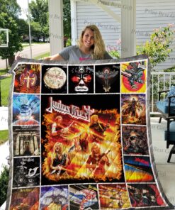 Buy Judas Priest Albums Cover Poster Quilt Blanket & Quilt Bedding Set Ver 3