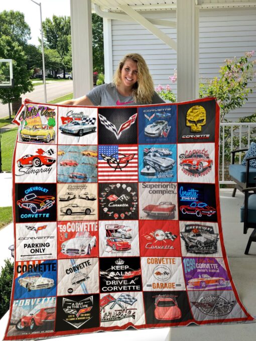 Buy Keep Calm And Drive A Corvette Quilt Blanket & Quilt Bedding Set Great Customized Blanket Gifts For Birthday Christmas Thanksgiving