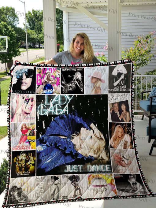 Buy Lady Gaga Albums Cover Poster Quilt Blanket & Quilt Bedding Set