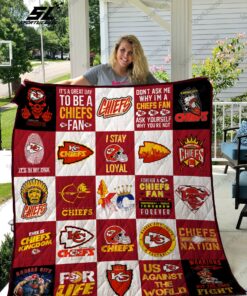 Buy Kansas City Chiefs Quilt Blanket & Quilt Bedding Set Ver 25