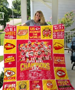 Buy Kansas City Chiefs Super Bowl Liv Quilt Blanket & Quilt Bedding Set