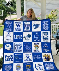 Buy Kentucky Wildcats Quilt Blanket & Quilt Bedding Set 02