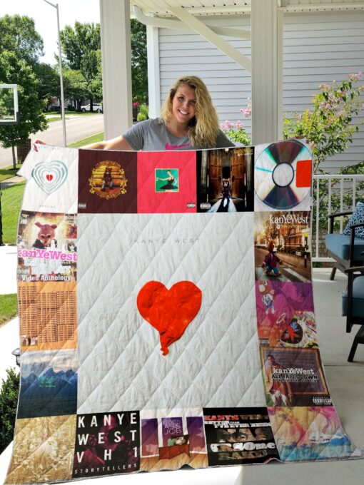 Buy Kanye West Albums Quilt Blanket & Quilt Bedding Set For Fans Ver 17