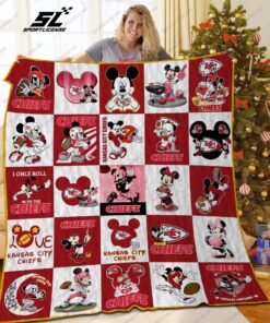 Buy Kansas City Chiefs Disney Quilt Blanket & Quilt Bedding Set