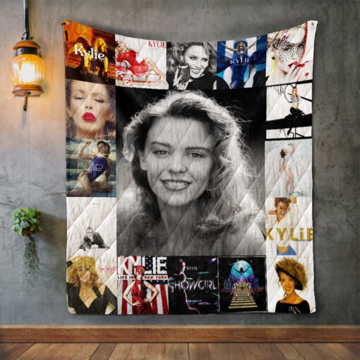 Buy Kylie Minogue Style Two Album Covers Quilt Blanket & Quilt Bedding Set