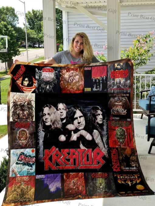 Buy Kreator Albums Cover Poster Quilt Blanket & Quilt Bedding Set