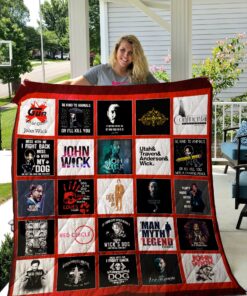 Buy John Wick T-Shirts Quilt Blanket & Quilt Bedding Set