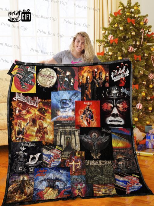 Buy Judas Priest Albums Cover Poster Quilt Blanket & Quilt Bedding Set Ver 5