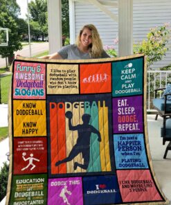 Buy Know Dodgeball Know Happy Quilt Blanket & Quilt Bedding Set Great Customized Blanket Gifts For Birthday Christmas Thanksgiving