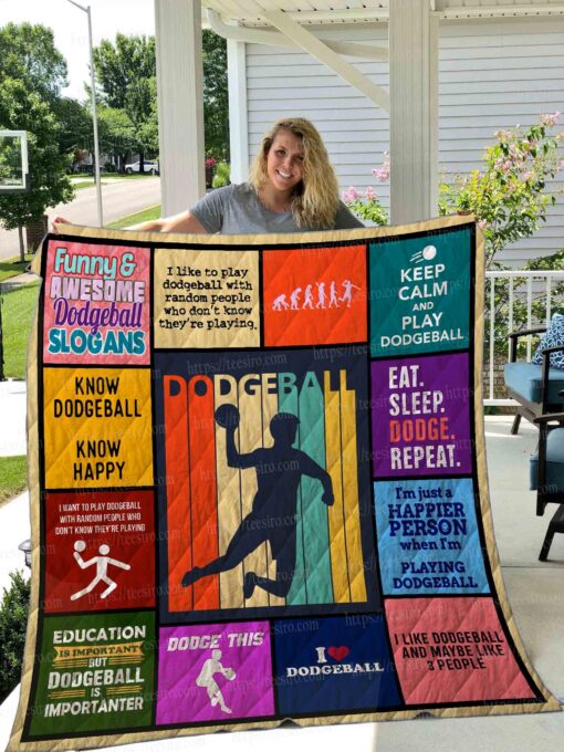 Buy Know Dodgeball Know Happy Quilt Blanket & Quilt Bedding Set Great Customized Blanket Gifts For Birthday Christmas Thanksgiving