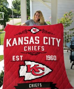 Buy Kansas City Chiefs Quilt Blanket & Quilt Bedding Set 05