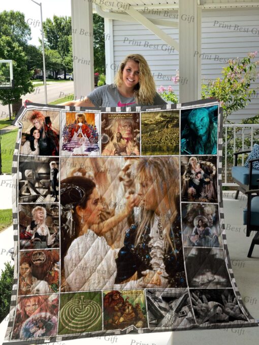 Buy Labyrinth Poster Quilt Blanket & Quilt Bedding Set