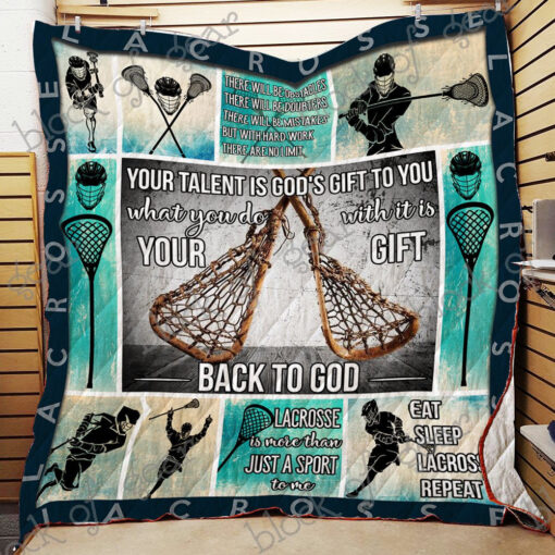 Buy Lacrosse Is More Than Just A Sport To Me Quilt Blanket & Quilt Bedding Set Great Customized Gifts For Birthday Christmas Thanksgiving Perfect Gifts For Lacross Lover