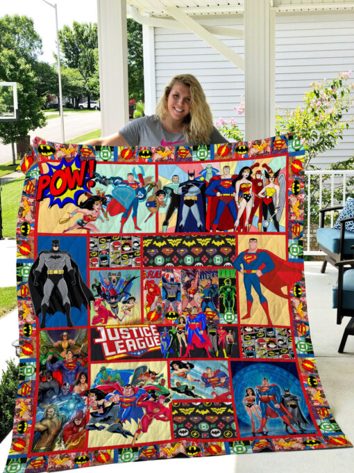 Buy Justice League Quilt Blanket & Quilt Bedding Set Gift Birthday Christmas Dc Movie Justice League Dc