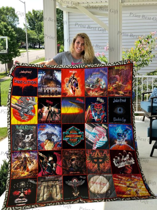 Buy Judas Priest Albums Cover Poster Quilt Blanket & Quilt Bedding Set Ver 2