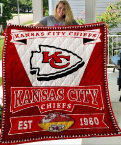 Buy Kansas City Chiefs Quilt Blanket & Quilt Bedding Set MTE01