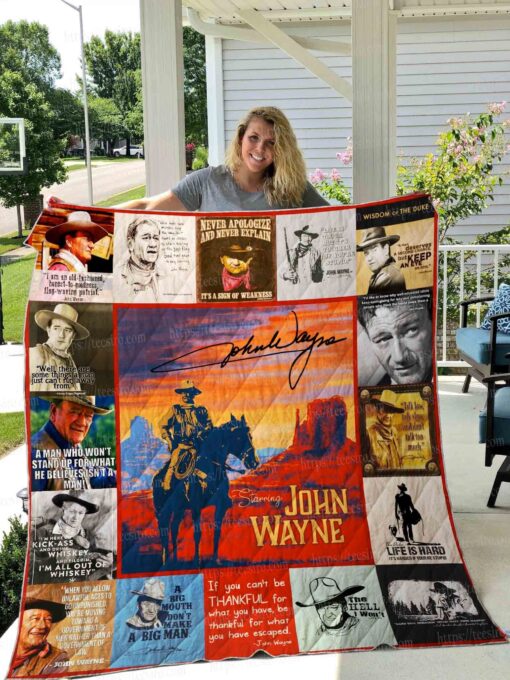 Buy John Wayne Quilt Blanket & Quilt Bedding Set 01