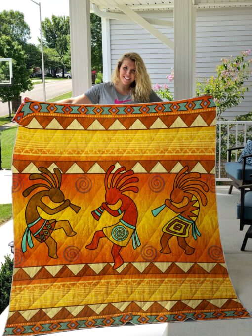 Buy Kokopelli Vintage Pattern Quilt Blanket & Quilt Bedding Set Great Customized Blanket Gifts For Birthday Christmas Thanksgiving